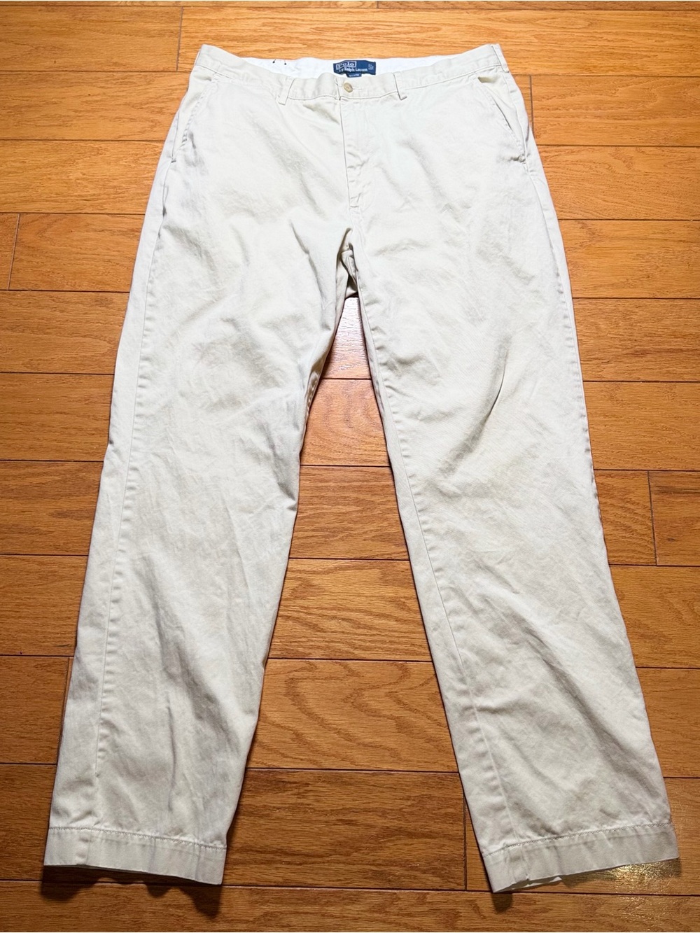 Polo by Ralph Lauren Men's Cream Straight-Leg Chinos